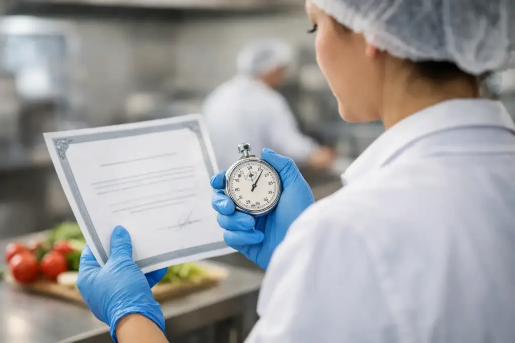 Cuánto tarda el certificado de manipulador