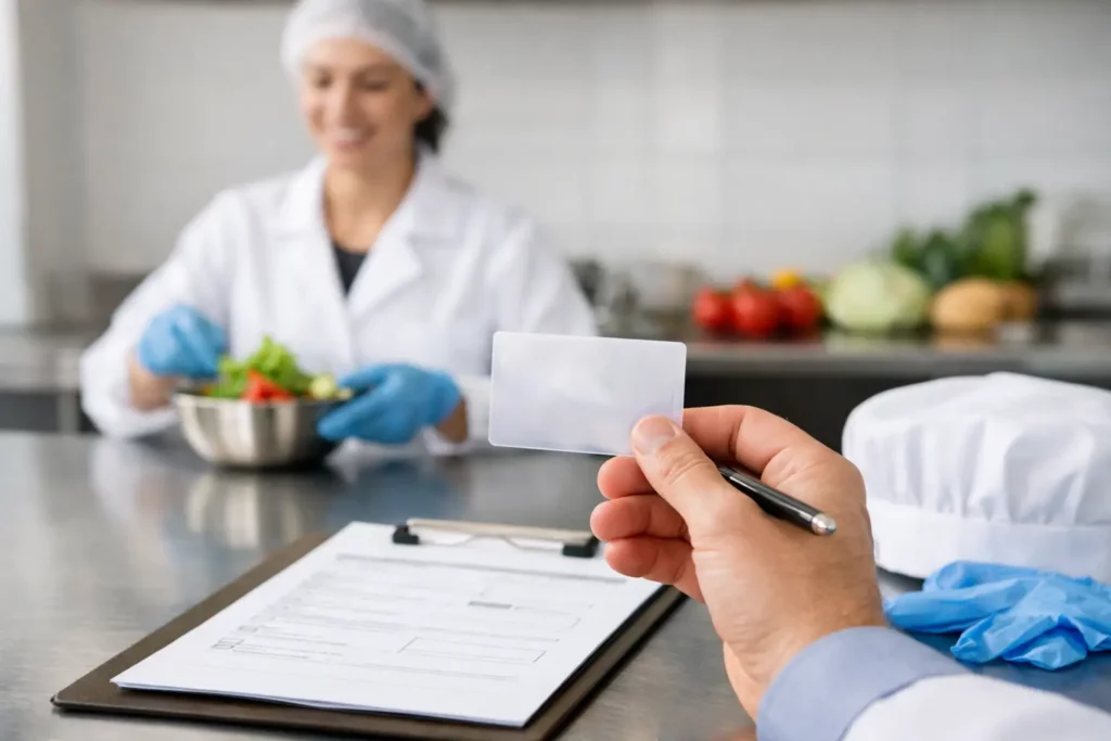 Renovar carnet de manipulador de alimentos