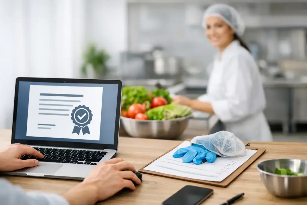 Cómo obtener certificado alimentario online