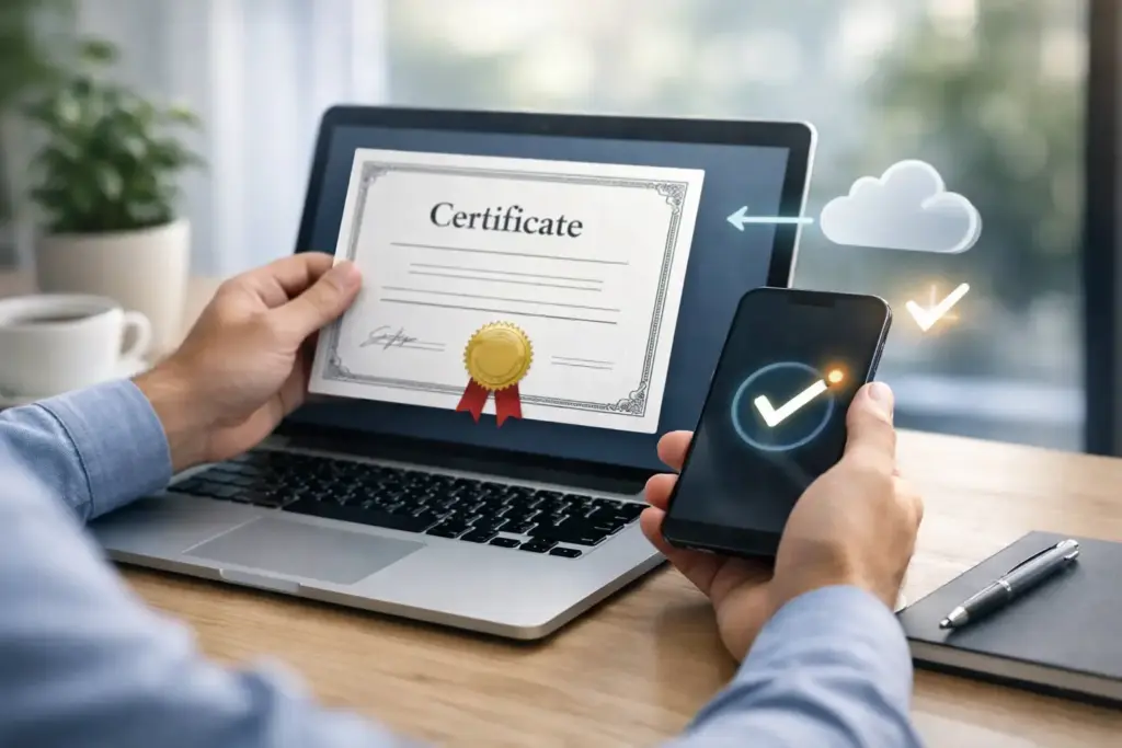 Ventajas del certificado online inmediato
