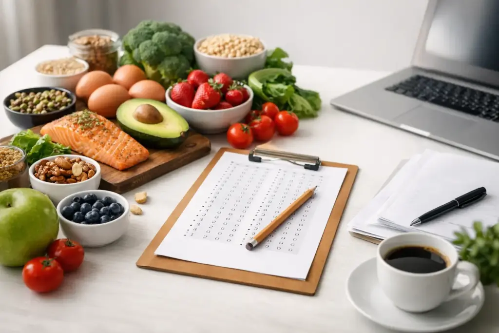 Guía examen tipo test alimentario
