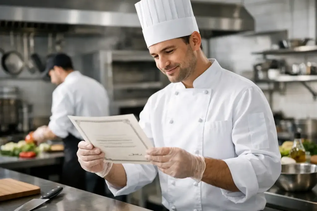 ¿Es obligatorio el certificado manipulador para cocinero?